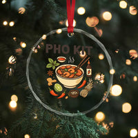 Funny Pho Kit Vietnamese Noodle Pun Crystal Glass Ornament Ramen Pho Lovers Hilarious Foodie Graphic TS02