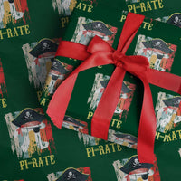 Funny Pi-rate Wrapping Paper Roll Pi Day Math Geek Pirate Lover - Wonder Print Shop