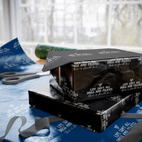 Funny Pilates Dog Lover Wrapping Paper Roll Life Isnt All Dogs and Pilates