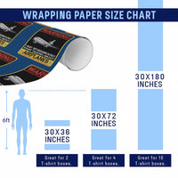 Funny Pilot Wrapping Paper Roll Warning May Spontaneously Talk About Airplanes - Wonder Print Shop