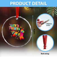 Funny Pinata Mexican Crystal Glass Ornament Let Us Fiesta TS14