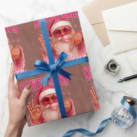 Funny Pink Santa Says Six Seven Wrapping Paper Roll 67 Christmas Meme Gen Alpha - Wonder Print Shop
