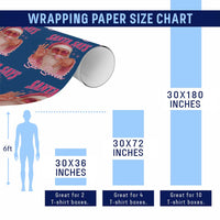 Funny Pink Santa Says Six Seven Wrapping Paper Roll 67 Christmas Meme Gen Alpha - Wonder Print Shop