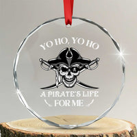 Funny Pirate Crystal Glass Ornament Pirate Life For Me Pirate Skull Buccaneer Freebooter TS02