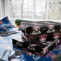 Funny Pirate Girl Wrapping Paper Roll Why Be A Princess When You Can Be A Pirate - Wonder Print Shop