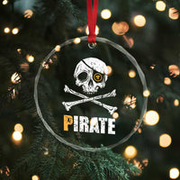 Funny Pirate Pi Cryptocurrency Crystal Glass Ornament Crypto Coins Blockchain Mining - Wonder Print Shop