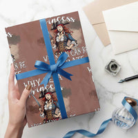 Funny Pirate Wrapping Paper Roll Why Be A Princess When You Can Be A Pirate - Wonder Print Shop