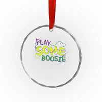 Funny Play Some Boosie Mardi Gras Crystal Glass Ornament Beads Carnival Louisiana