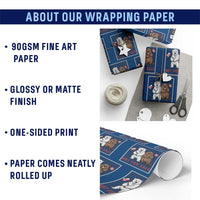 Funny Polar Bear And Beaver Political Protest Wrapping Paper Roll Not For Sale