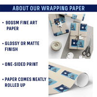 Funny Political Folklore Babe The Blue Ox Wrapping Paper Roll No Ice Please
