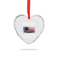 Funny Pontoon Captain Heart Crystal Glass Ornament I Never Dreamed I Would Grow Up To Be Super Sexy - Wonder Print Shop