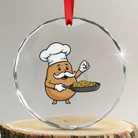 Funny Potato Cooking French Fries Crystal Glass Ornament Food Lover Gift TS12