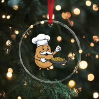Funny Potato Cooking French Fries Crystal Glass Ornament Food Lover Gift - Wonder Print Shop
