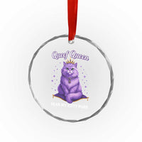 Funny Queef Queen Cat Crystal Glass Ornament Hear My Kitty Purr Inappropriate Dirty Adult Humor TS11