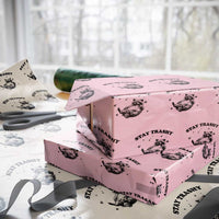 Funny Raccoon Meme Wrapping Paper Roll Stay Trashy