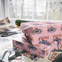 Funny Raccoon Red White And Feral America 250 Wrapping Paper Roll
