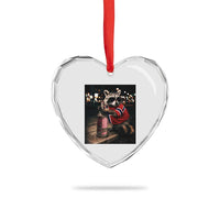 Funny Raccoon Whiskey Sunglasses Norwegian Flag Heart Crystal Glass Ornament Viral Trash Panda Football Texas Souvenir Meme