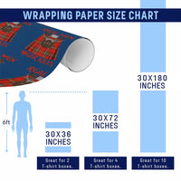 Funny Real Men Wear Kilts Wrapping Paper Roll Scottish Pride - Wonder Print Shop