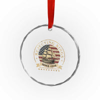 Funny Rejecting Kings Since 1773 Crystal Glass Ornament Vintage Patriotic USA - Wonder Print Shop