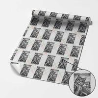 Funny Road Trip Cat Selfie with Highway 66 Wrapping Paper Roll Centennial 1926-2026 Historic Highway Humor