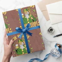 Funny Saint Patrick Drinking Beer Party Humor Wrapping Paper Roll The Paddy Don’t Start Til I Walk In St Patricks Day