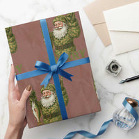 Funny Santa Camo Fishing Wrapping Paper Roll Merry Chrisbass - Wonder Print Shop