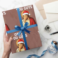 Funny Santa Christmas Wrapping Paper Roll OMG You Guys I Never Said That - Wonder Print Shop