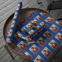 Funny Santa Diddy Christmas Wrapping Paper Roll I Won't Be Home For Xmas - Wonder Print Shop