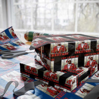 Funny Santa Diddy Christmas Wrapping Paper Roll I Won't Be Home For Xmas - Wonder Print Shop