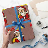 Funny Santa Taco Wrapping Paper Roll Let Us Taco About It - Wonder Print Shop