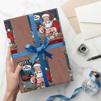 Funny Santa Tech Support Christmas Wrapping Paper Roll Rebooting Christmas Geek Humor Gift - Wonder Print Shop