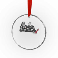 Funny Sassquatch Sexy Crystal Glass Ornament Bigfoot With Cocktail Party Humor TS12