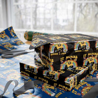 Funny Saying Wrapping Paper Roll It Burns When I Pee Sarcastic Ironic Meme Nostalgia