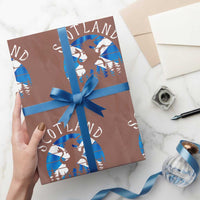 Funny Scotland Unicorn Scottish Flag Saltire Wrapping Paper Roll - Wonder Print Shop