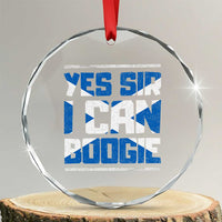 Funny Scottish Anthem Fan Saltire Flag Crystal Glass Ornament Yes Sir I Can Boogie Sports Style Scotland Football Supporters