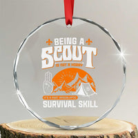 Funny Scout Crystal Glass Ornament Being A Scout Is Not A Hobby Survival Skill Adventure TS02
