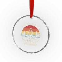 Funny Scout Crystal Glass Ornament Once A Scout Always A Pyromaniac Adventure Retro TS02