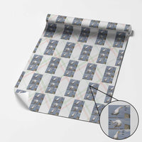 Funny Seagull Papa Wrapping Paper Roll Fathers Day Gift Ocean Life Dad Graphic