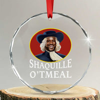 Funny Shaquille Oatmeal Crystal Glass Ornament Shaq O'neal Meme Cereal Parody TS02