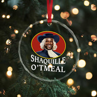 Funny Shaquille Oatmeal Crystal Glass Ornament Shaq O'neal Meme Cereal Parody - Wonder Print Shop