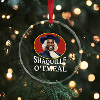 Funny Shaquille Oatmeal Crystal Glass Ornament Shaq O'neal Meme Cereal Parody TS02