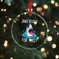 Funny Shark Lover Crystal Glass Ornament Are Jaw Ready For This Ocean Wildlife TS02
