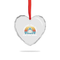 Funny Shark Lover Week Retro Heart Crystal Glass Ornament I Waited All Year For This Week Ocean Wildlife - Wonder Print Shop
