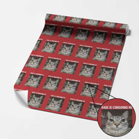 Funny Silly Cat Meme Wrapping Paper Roll Rage Is Consuming Me Staring