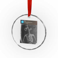 Funny Siren Head Crystal Glass Ornament Ring with Motion Meme TS10
