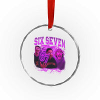 Funny Six Seven 6 7 Meme Crystal Glass Ornament The Mason 67 Kid Bootleg Gen Alpha Slang - Wonder Print Shop