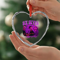 Funny Six Seven 6 7 Meme Heart Crystal Glass Ornament The Mason 67 Kid Bootleg Gen Alpha Slang - Wonder Print Shop