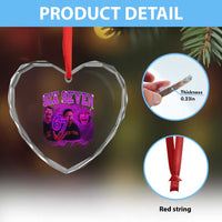 Funny Six Seven 6 7 Meme Heart Crystal Glass Ornament The Mason 67 Kid Bootleg Gen Alpha Slang - Wonder Print Shop