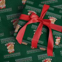 Funny Six Seven 6 7 Meme Ugly Christmas Wrapping Paper Roll Santa 67 Meme Xmas Pajamas - Wonder Print Shop