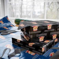 Funny Six Seven 6 7 Meme Ugly Christmas Wrapping Paper Roll Santa 67 Meme Xmas Pajamas - Wonder Print Shop